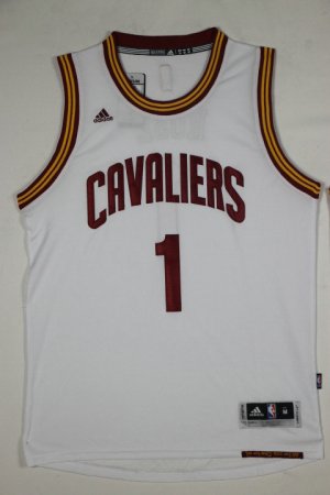Maillot De Basket Cleveland Cavaliers Derrick Rose1 Tissus Sportif Fans Edition Blanc